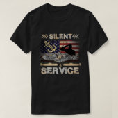 US Navy Submarines Silent Service T-Shirt Patriot (Design voorkant)