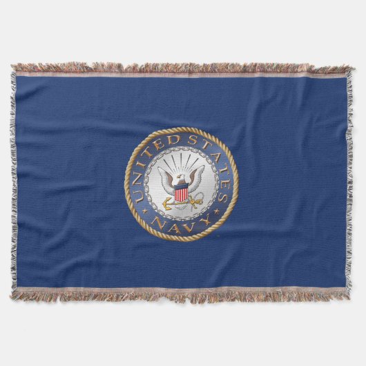 US Navy Throw Blanket Deken (Voorkant)