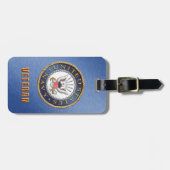 US Navy Veteran Bagagelabel (Voorkant horizontaal)