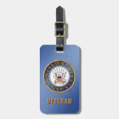 US Navy Veteran Bagagelabel (Voorkant verticaal)