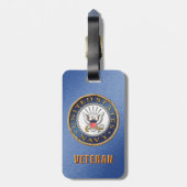 US Navy Veteran Bagagelabel (Achterkant verticaal)