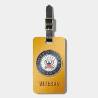 US Navy Veteran Bagagelabel