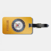 US Navy Veteran Bagagelabel (Achterkant horizontaal)