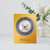 US Navy Veteran Briefkaart (Staand voorkant)