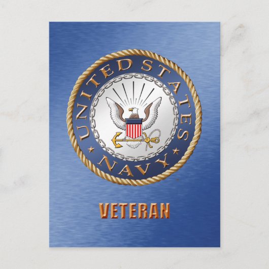 US Navy Veteran Briefkaart (Voorkant)