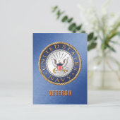 US Navy Veteran Briefkaart (Staand voorkant)