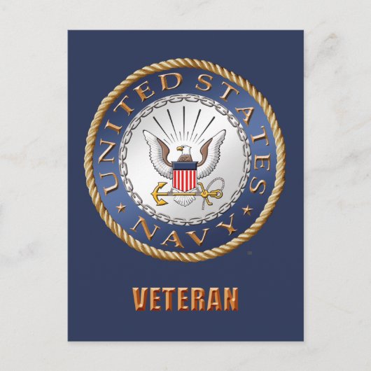 US Navy Veteran Briefkaart (Voorkant)