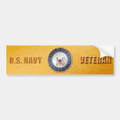 US Navy Veteran Bumpersticker (Voorkant)