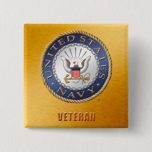 US Navy Veteran Button (Voorkant)