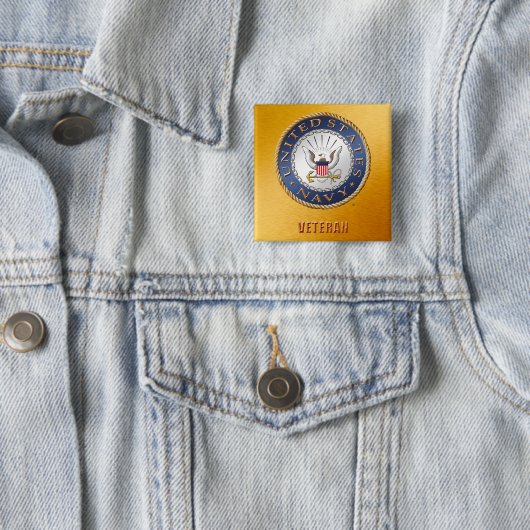 US Navy Veteran Button (In situ)