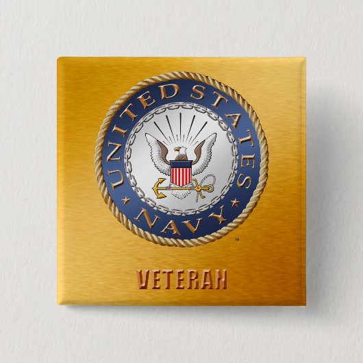 US Navy Veteran Button (Voorkant)