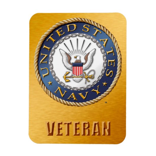US Navy Veteran Flexibele fotomagneet Magneet (Verticaal)