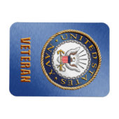 US Navy Veteran Flexibele fotomagneet Magneet (Horizontaal)