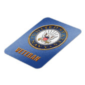 US Navy Veteran Flexibele fotomagneet Magneet (Linkerzijde)