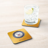 US Navy Veteran Hard plastic onderzetter (Rechterzijde)