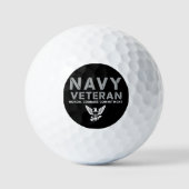 US Navy Veteran Honor Courage Commitment Golfballen (Voorkant)