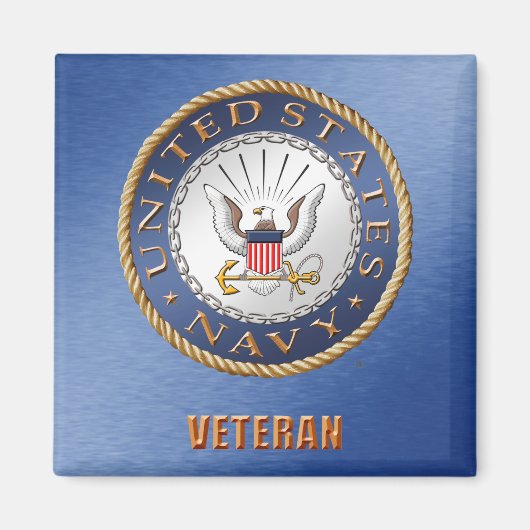 US Navy Veteran Magnet (Voorkant)