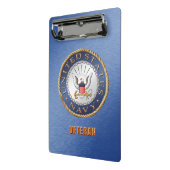 US Navy Veteran Mini Clipboard Klembord (Angled2)