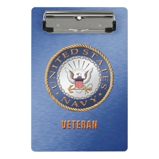US Navy Veteran Mini Clipboard Klembord (Voorkant)