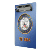 US Navy Veteran Mini Clipboard Klembord (Angled2)