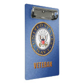 US Navy Veteran Mini Clipboard Mini Klembord (Schuin)