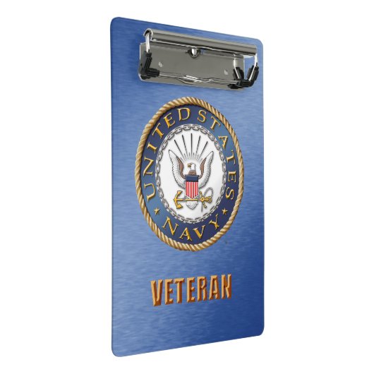 US Navy Veteran Mini Clipboard Mini Klembord (Schuin)