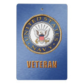 US Navy Veteran Mini Clipboard Mini Klembord (Achterkant)
