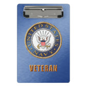 US Navy Veteran Mini Clipboard Mini Klembord (Voorkant)