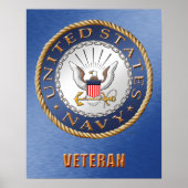 US Navy Veteran Poster (Voorkant)