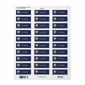 US Navy Veteran Return Address Label (Full Sheet)