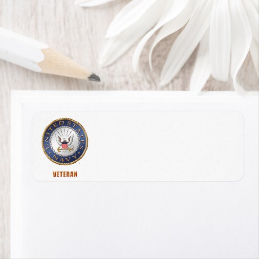 US Navy Veteran Return Address Label (Insitu)