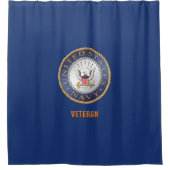 US Navy Veteran Shower Curtain Douchegordijn (Voorkant)
