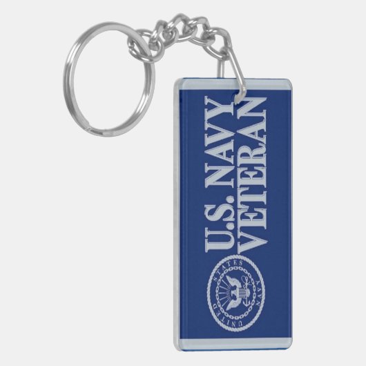 US Navy Veteran Sleutelhanger (Voorkant Links)