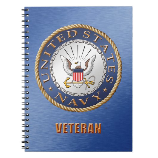 US Navy Veteran Spiral-fotonotebook Notitieboek (Voorkant)