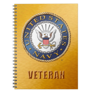 US Navy Veteran Spiral-fotonotebook Notitieboek
