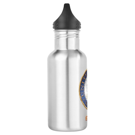 US Navy Veteran Water Bottle Waterfles (Links)