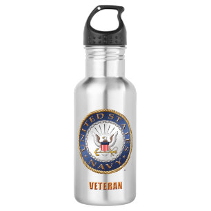 US Navy Veteran Water Bottle Waterfles