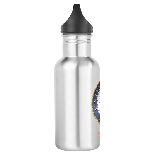 US Navy Veteran Water Bottle Waterfles (Links)
