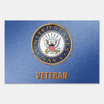 US Navy Veteran Yard Sign Tuinbord | Zazzle.nl