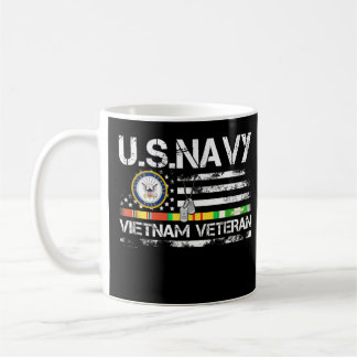 US Navy Vietnam Veteran USA Flag Vietnam Vet Flag  Koffiemok