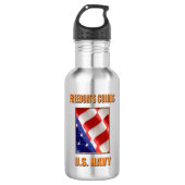 US Navy Water Bottle Waterfles (Voorkant)