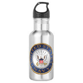 US Navy Water Bottle Waterfles (Voorkant)