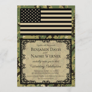 US Navy Wedding Invitations Kaart