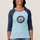 US Navy Women's Bella+Canvas T-shirt (Voorkant)