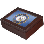 US Navy Wooden Keepomwille Box Bewaardoosje (Zijkant)