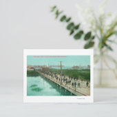 US Navy Yard Workers gaan werken Briefkaart (Staand voorkant)