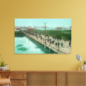US Navy Yard Workers gaan werken Canvas Afdruk (Insitu (Woonkamer))