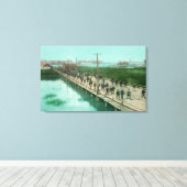 US Navy Yard Workers gaan werken Canvas Afdruk (Insitu (Houten vloer))