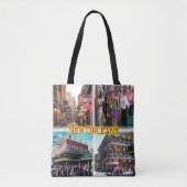 US New Orleans - Bourbon Street - Mardi Gras - Tote Bag (Voorkant)