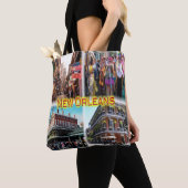 US New Orleans - Bourbon Street - Mardi Gras - Tote Bag (Dichtbij)